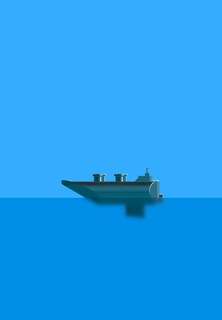 doble globo motorizado barco realista +bandera polo juguetes juegos 3d print model - Mito3D