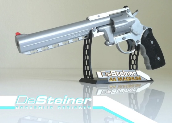 doble soltero acción revólver pistola 3d modelos descargar crealidad nube juguetes juegos 3d print model - Mito3D