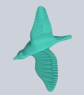 dove2 volador animales 3d print model - Mito3D