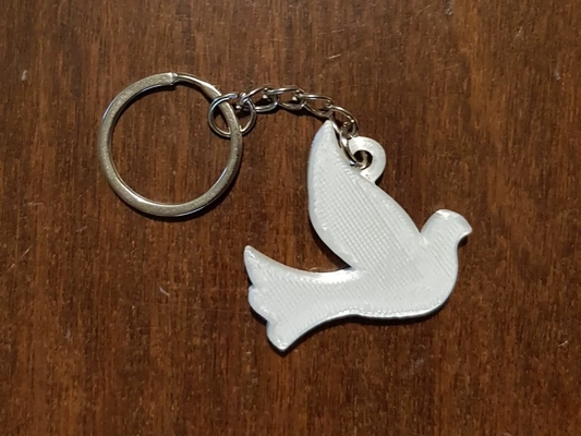 dove key ring- easter ring 3d models download creality cloud 3d print model - Mito3D