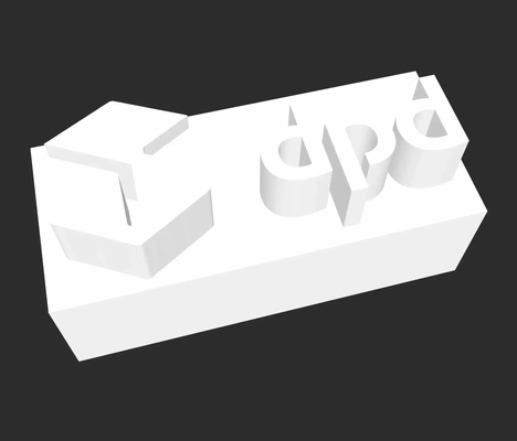 dpd logo 3d modelle download realität wolke 3d print model - Mito3D