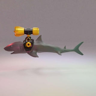 drevil 39 s Tubarão laser trave Austin poderes animais 3d print model - Mito3D