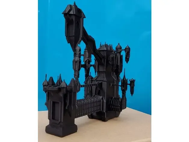 draculas schloss poly 3d modelle download realität wolke 3D print model - Mito3D