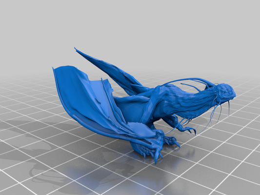 dragon wyvern 3d modelos baixar crialidade nuvem 3d print model - Mito3D