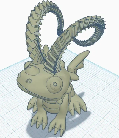 dragão 3d modelos baixar crialidade nuvem 3d print model - Mito3D