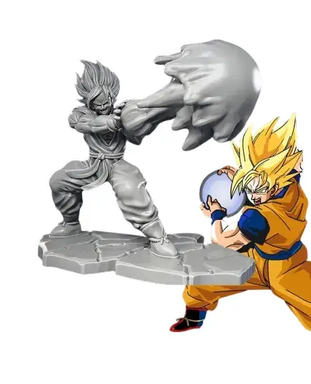 dragon balle goku kamehameha stl collection 3d modèles télécharger créalité nuage 3D print model - Mito3D