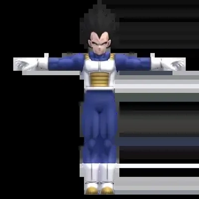 dragão bola z vegeta 3d modelos baixar crialidade nuvem 3d print model - Mito3D