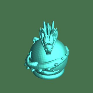 dragon crystal ball light Characters 3d print model - Mito3D