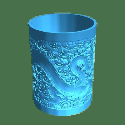 dragon tasse 3d modèles télécharger créalité nuage 3d print model - Mito3D