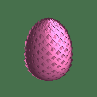 Dragão ovo prusa 3d original poli animais 3d print model - Mito3D