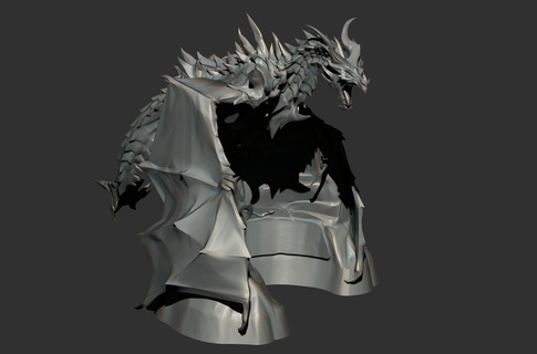 Drachen böse 3d print model - Mito3D