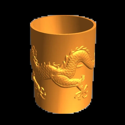 dragon holder 3d models download creality cloud 3d print model - Mito3D