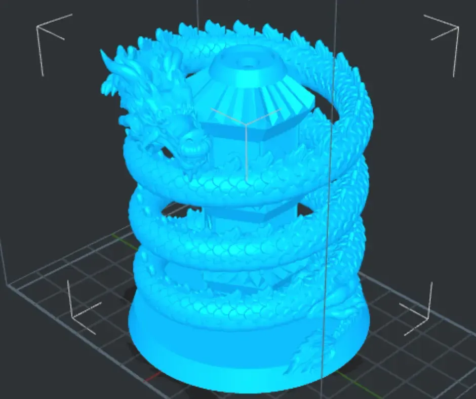 drachen weihrauch rückfluss 3d modelle download realität wolke 3D print model - Mito3D