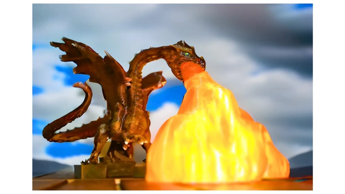 dragon lamp 3d models download creality cloud 3d print model - Mito3D