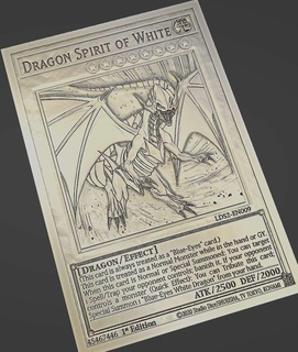 dragon spirit white - yugioh Toys & Games 3d print model - Mito3D