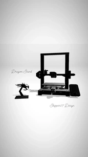 Dragão ficar pé 13 maquinaria equipamento 3d print model - Mito3D