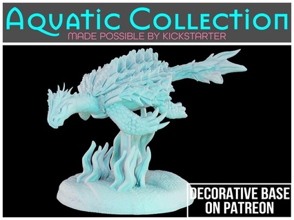 dragon turtle - tabletop miniature Animals 3d print model - Mito3D