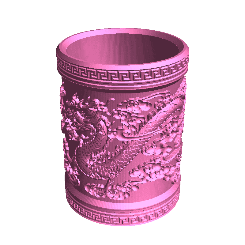 Drago vaso formazione scolastica 3D print model - Mito3D