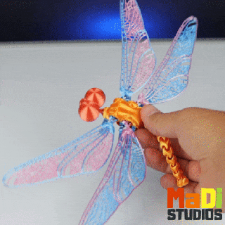 dragonfly Flying Animals 3d print model - Mito3D
