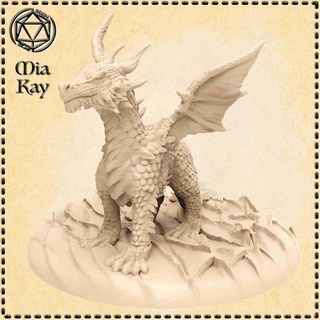 dragón casual caracteres 3d print model - Mito3D