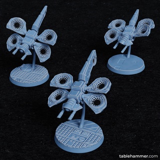 dragons - heavy combat drones accell union Board Game 3d print model - Mito3D