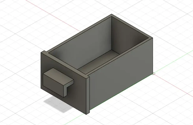 drawer tiroir boîte verser boite 3d modèles télécharger créalité nuage 3d print model - Mito3D