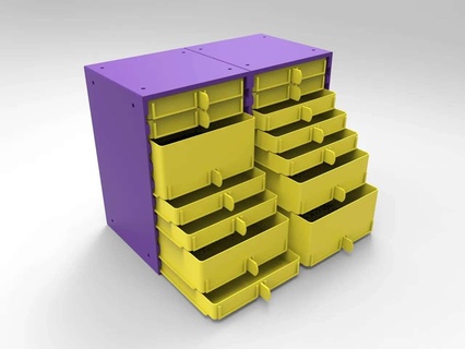 drawer - shelves 3d models download creality cloud DIY 3d print model - Mito3D