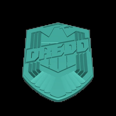 dredd distintivo 3d modelli scarica creality nube 3d print model - Mito3D