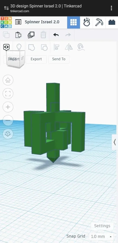 dreidel spinner israel 3d modelle download realität wolke 3d print model - Mito3D