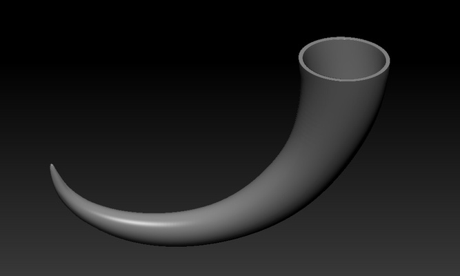 drinking horn basic 3d models download creality cloud 3d print model - Mito3D
