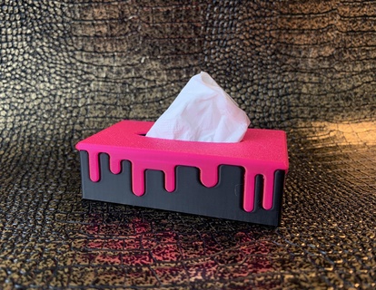 drippy tissue box Home Decor 3d print model - Mito3D