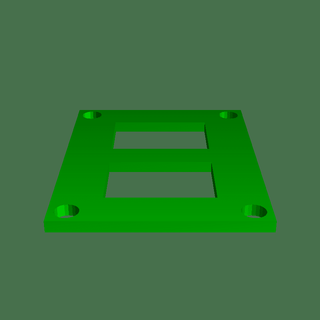 dual switch plate Accessories 3d print model - Mito3D