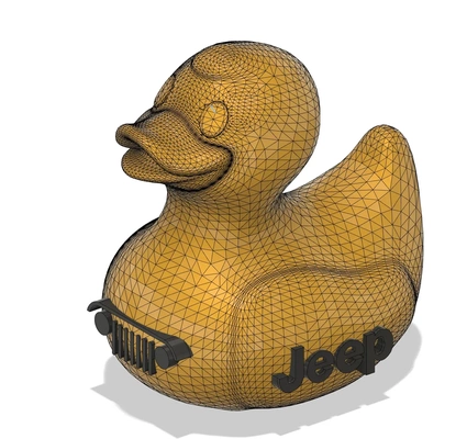 pato brinquedo jipe 3d modelos baixar crialidade nuvem 3d print model - Mito3D