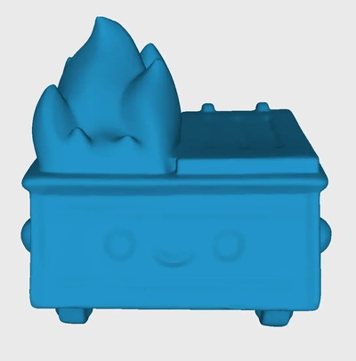 dumpster fire 3d models download creality cloud 3d print model - Mito3D