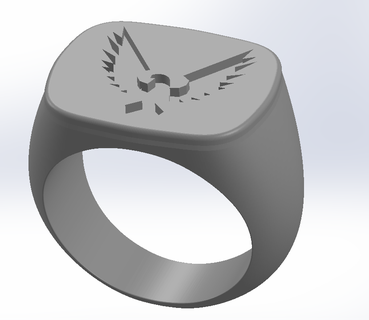 düne haus atreides signet ring 3d modelle download realität wolke schmuck 3d print model - Mito3D
