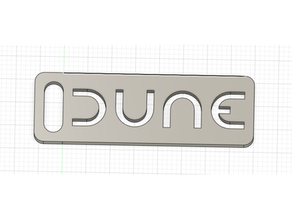 dune porte clés 3d print model - Mito3D
