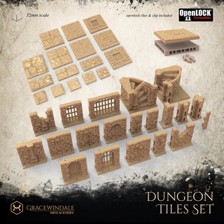 dungeon tiles set Others 3d print model - Mito3D