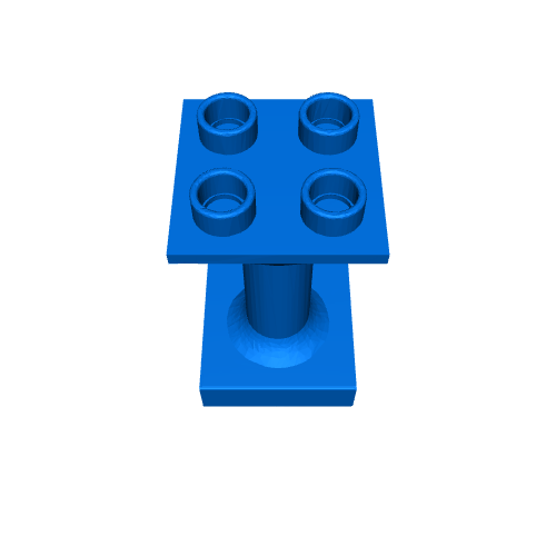 duplo pilar 2x2x3 3d modelos descargar crealidad nube 3D print model - Mito3D