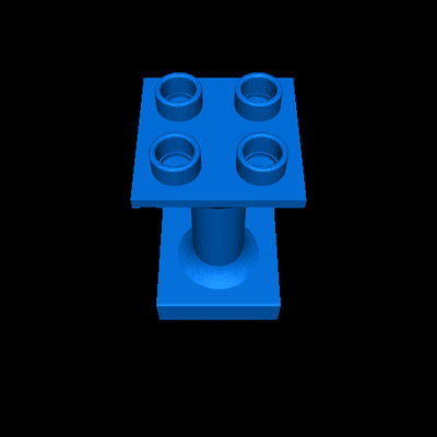 duplo säule 2x2x3 3d modelle download realität wolke 3d print model - Mito3D