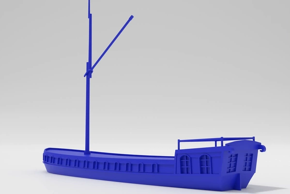 dutch river barge 3d models download creality cloud 3d print model - Mito3D