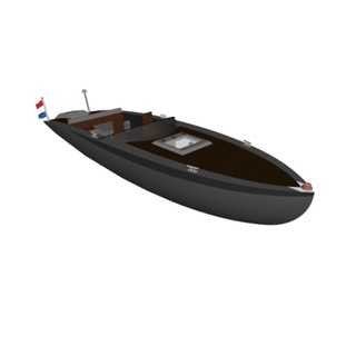 Niederländisch Stil Boot Yachten 3d print model - Mito3D
