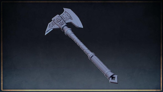 dwarf axe Others 3d print model - Mito3D