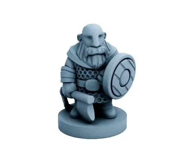 dwarfclan bondi 18mm escala 3d modelos baixar crialidade nuvem 3D print model - Mito3D