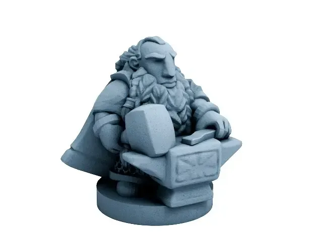 dwarfclan forgemaster 18mm scale 3d models download creality cloud 3D print model - Mito3D