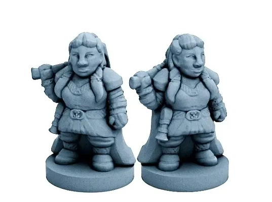 dwarfclan savaş kahraman 18mm ölçek 3d modeller indir creality bulut 3d print model - Mito3D