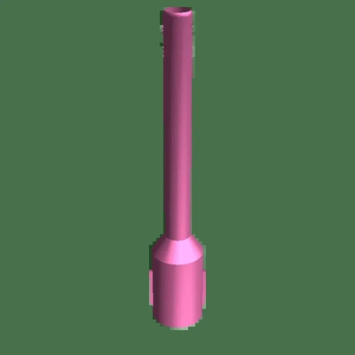 dyson v8 delgado adaptador 3d modelos descargar crealidad nube 3d print model - Mito3D