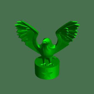 Águia vôo animais 3d print model - Mito3D