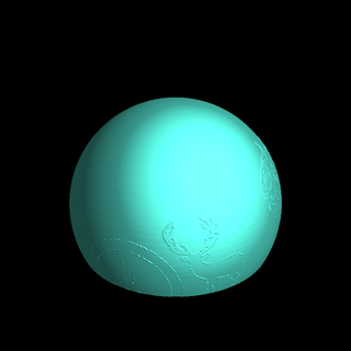 terra planeta luminária 3d print model - Mito3D