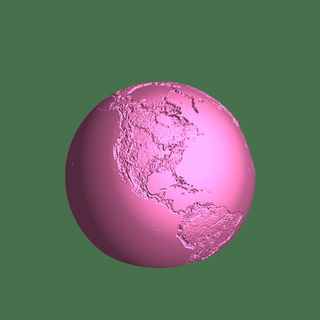 Erde Planet Lampe 3d print model - Mito3D