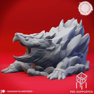 earth elemental - tabletop miniature pre-supported Characters 3d print model - Mito3D